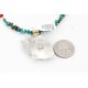 .925 Sterling Silver and 12kt Gold Filled Handmade ELK Certified Authentic Navajo Turquoise Native American Necklace 390821626241