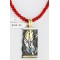.925 Sterling Silver and 12kt Gold Filled HANDMADE Feather Certified Authentic Navajo Turquoise and Coral Native American Necklace 371102900292