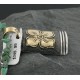 .925 Sterling Silver and 12kt Gold Filled Handmade FLOWER Certified Authentic Navajo Native American Necklace 370924167930