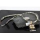 .925 Sterling Silver and 12kt Gold Filled Handmade FLOWER Certified Authentic Navajo Turquoise Native American Necklace 370985292568