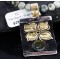 .925 Sterling Silver and 12kt Gold Filled Handmade FLOWER Certified Authentic Navajo Turquoise Native American Necklace 370985292568
