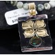 .925 Sterling Silver and 12kt Gold Filled Handmade FLOWER Certified Authentic Navajo Turquoise Native American Necklace 370985292568