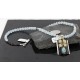 .925 Sterling Silver and 12kt Gold Filled Handmade FLOWER Certified Authentic Navajo Turquoise Native American Necklace 390738938158