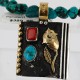 .925 Sterling Silver and 12kt Gold Filled Handmade FLOWER Certified Authentic Navajo Turquoise Native American Necklace 390751622266 .925 Sterling Silver and 12kt Gold Filled Handmade FLOWER Certified Authentic Navajo Turquoise Native American Necklace 390751622266