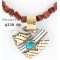 .925 Sterling Silver and 12kt Gold Filled Handmade Heart Certified Authentic Navajo Turquoise Native American Necklace 371034714708