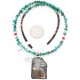 .925 Sterling Silver and 12kt Gold Filled Handmade INDIAN Certified Authentic Navajo Turquoise Native American Necklace 390824811801
