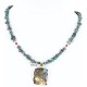 .925 Sterling Silver and 12kt Gold Filled Handmade INDIAN Certified Authentic Navajo Turquoise Native American Necklace 390840253671