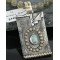 .925 Sterling Silver and 12kt Gold Filled Handmade LIFE Certified Authentic Navajo Turquoise Native American Necklace 370962617483