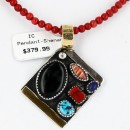 .925 Sterling Silver and 12kt Gold Filled Handmade MultiColor Stones Certified Authentic Navajo Turquoise Native American Necklace 390837280998