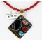 .925 Sterling Silver and 12kt Gold Filled Handmade MultiColor Stones Certified Authentic Navajo Turquoise Native American Necklace 390837280998