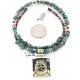 .925 Sterling Silver and 12kt Gold Filled Handmade Sun Face Certified Authentic Navajo Turquoise Native American Necklace 390839495772