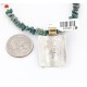 .925 Sterling Silver and 12kt Gold Filled Handmade Sun Face Certified Authentic Navajo Turquoise Native American Necklace 390839495772
