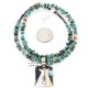 .925 Sterling Silver and 12kt Gold Filled Handmade TEEPEE Certified Authentic Navajo Turquoise Native American Necklace 390823878558