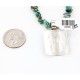 .925 Sterling Silver and 12kt Gold Filled Handmade TEEPEE Certified Authentic Navajo Turquoise Native American Necklace 390823878558
