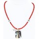 .925 Sterling Silver and 12kt Gold Filled Handmade Teepee Certified Authentic Navajo Turquoise Native American Necklace 390839560850