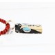 .925 Sterling Silver and 12kt Gold Filled Handmade Teepee Certified Authentic Navajo Turquoise Native American Necklace 390839560850