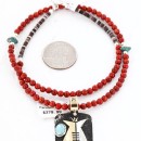 .925 Sterling Silver and 12kt Gold Filled Handmade Teepee Certified Authentic Navajo Turquoise Native American Necklace 390839560850