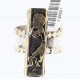 .925 Sterling Silver and 12kt Gold Filled REAL Handmade KOKOPELLI Certified Authentic Navajo Native American Ring  390785603004