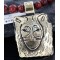 .925 Sterling Silver and12kt Gold Filled Handmade Bear Certified Authentic Navajo Native American Necklace 390744898996