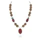 .925 Sterling Silver Arrow Navajo Natural Turquoise Green Jasper Red Jasper Native American Necklace 750246-2 .925 Sterling Silver Arrow Navajo Natural Turquoise Green Jasper Red Jasper Native American Necklace 750246-2