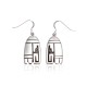 .925 Sterling Silver Certified Authentic Handmade Hopi Native American Earrings 13239 .925 Sterling Silver Certified Authentic Handmade Hopi Native American Earrings 13239