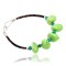 .925 Sterling Silver Certified Authentic Navajo Native American Natural Turquoise Gaspeite Link Bracelet 370991361925