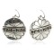.925 Sterling Silver Certified Authentic Hopi Story Teller Native American Dangle Earrings 13184