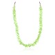 .925 Sterling Silver Certified Authentic Navajo Natural Gaspeite Native American Necklace 18265-1