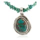 .925 Sterling Silver Certified Authentic Navajo Natural Spiderweb Turquoise Native American Necklace 18282-3-1601-10 .925 Sterling Silver Certified Authentic Navajo Natural Spiderweb Turquoise Native American Necklace 18282-3-1601-10
