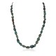 .925 Sterling Silver Certified Authentic Navajo Natural Spideweb Turquoise Native American Necklace 10225-101