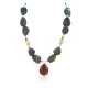 .925 Sterling Silver Navajo Natural Turquoise Agate Native American Necklace 24514-4 .925 Sterling Silver Navajo Natural Turquoise Agate Native American Necklace 24514-4