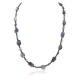 .925 Sterling Silver Navajo Natural Turquoise Amethyst Hematite Native American Necklace 24511-8 .925 Sterling Silver Navajo Natural Turquoise Amethyst Hematite Native American Necklace 24511-8