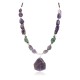 .925 Sterling Silver Certified Authentic Navajo Natural Turquoise Amethyst Native American Necklace 25342-3 .925 Sterling Silver Certified Authentic Navajo Natural Turquoise Amethyst Native American Necklace 25342-3