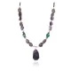 .925 Sterling Silver Navajo Natural Turquoise Amethyst Native American Necklace 750230-2 .925 Sterling Silver Navajo Natural Turquoise Amethyst Native American Necklace 750230-2