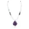 .925 Sterling Silver Navajo Natural Turquoise Amethyst Opalite Native American Necklace 750240-3 .925 Sterling Silver Navajo Natural Turquoise Amethyst Opalite Native American Necklace 750240-3
