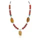 .925 Sterling Silver Navajo Natural Turquoise Carnelian Agate Native American Necklace 750238-2 .925 Sterling Silver Navajo Natural Turquoise Carnelian Agate Native American Necklace 750238-2