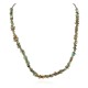 .925 Sterling Silver Certified Authentic Navajo Natural Turquoise Chain Native American Necklace 17067
