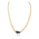 .925 Sterling Silver Certified Authentic Navajo Natural Turquoise Graduated Melon Shell Coral Native American Necklace 95004-1