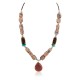 .925 Sterling Silver Certified Authentic Navajo Natural Turquoise Jasper Tigers Eye Native American Necklace 750209-9 .925 Sterling Silver Certified Authentic Navajo Natural Turquoise Jasper Tigers Eye Native American Necklace 750209-9