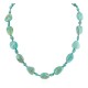 .925 Sterling Silver Certified Authentic Navajo Natural Turquoise Native American Necklace 15357-22