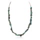 .925 Sterling Silver Certified Authentic Navajo Natural Turquoise Native American Necklace 1579-12