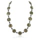 .925 Sterling Silver Certified Authentic Navajo Turquoise Bloodstone Hematite Native American Necklace 750240-2