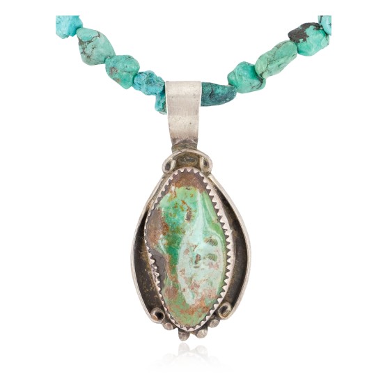 .925 Sterling Silver Certified Authentic Navajo Turquoise Opalite Native American Necklace 1490-16-15762-1 .925 Sterling Silver Certified Authentic Navajo Turquoise Opalite Native American Necklace 1490-16-15762-1