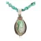 .925 Sterling Silver Navajo Turquoise Opalite Native American Necklace 1490-16-15762-1