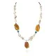 .925 Sterling Silver Navajo White Howlite Agate Native American Necklace 750238-8 .925 Sterling Silver Navajo White Howlite Agate Native American Necklace 750238-8