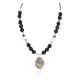 .925 Sterling Silver Navajo White Howlite Jasper Black Onyx Native American Necklace 24512-6 .925 Sterling Silver Navajo White Howlite Jasper Black Onyx Native American Necklace 24512-6