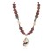 .925 Sterling Silver Certified Authentic Navajo White Howlite Jasper Native American Necklace 750227-2