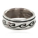 925 Sterling Silver Handmade Hopi Native American Spinning Ring 16565