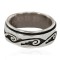 925 Sterling Silver Handmade Certified Authentic Hopi Native American Spinning Ring  16566