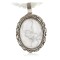 .925 Sterling Silver Handmade Certified Authentic Natural White Buffalo Native American Necklace 12709-2-16026-4